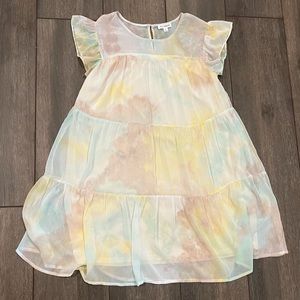 Blu Pepper Ruffled Sleeve Smock Dress